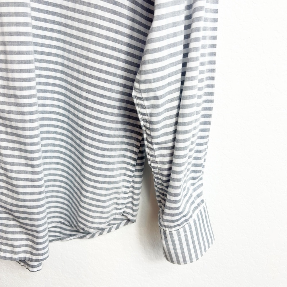 French Connection Men Button Down Large Grey Whit… - image 3